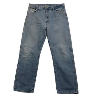 Legendary Gold Mens 36x30 Blue Light Wash Straight Leg Jeans Vintage Style
